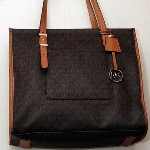 LikeNew Michael Kors Brown/Black MK Logo Shoulder Tote NOW $40 Regularly $119.99